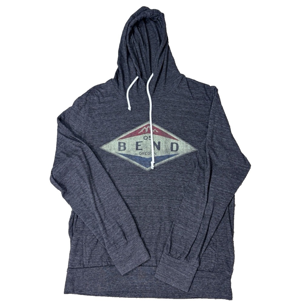 Bend Oregon Lightweight Hoodie Women's SMALL Gray